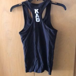 NWOT tank top racer back black Kappa Alpha Theta